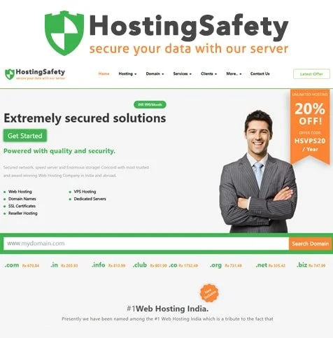 Web design for web hosting and domain registration