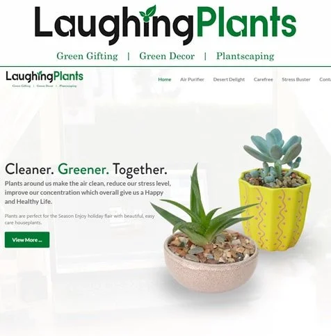 Ecommerce web design for plant selling firm