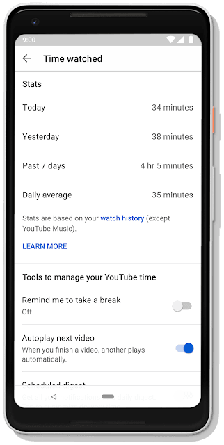  New YouTube Updates show YouTube watch time report